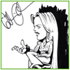 Autographed drawing